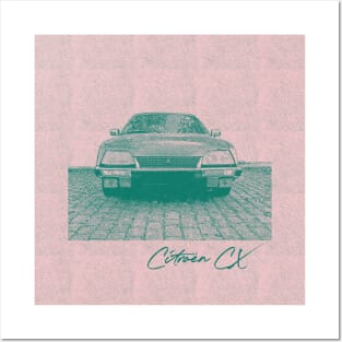 Citroën CX - Retro Styled Art Print Posters and Art